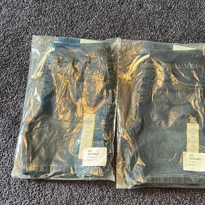 Pair of 2 NWT okie dokie denim shorts size 4T cotton waist and